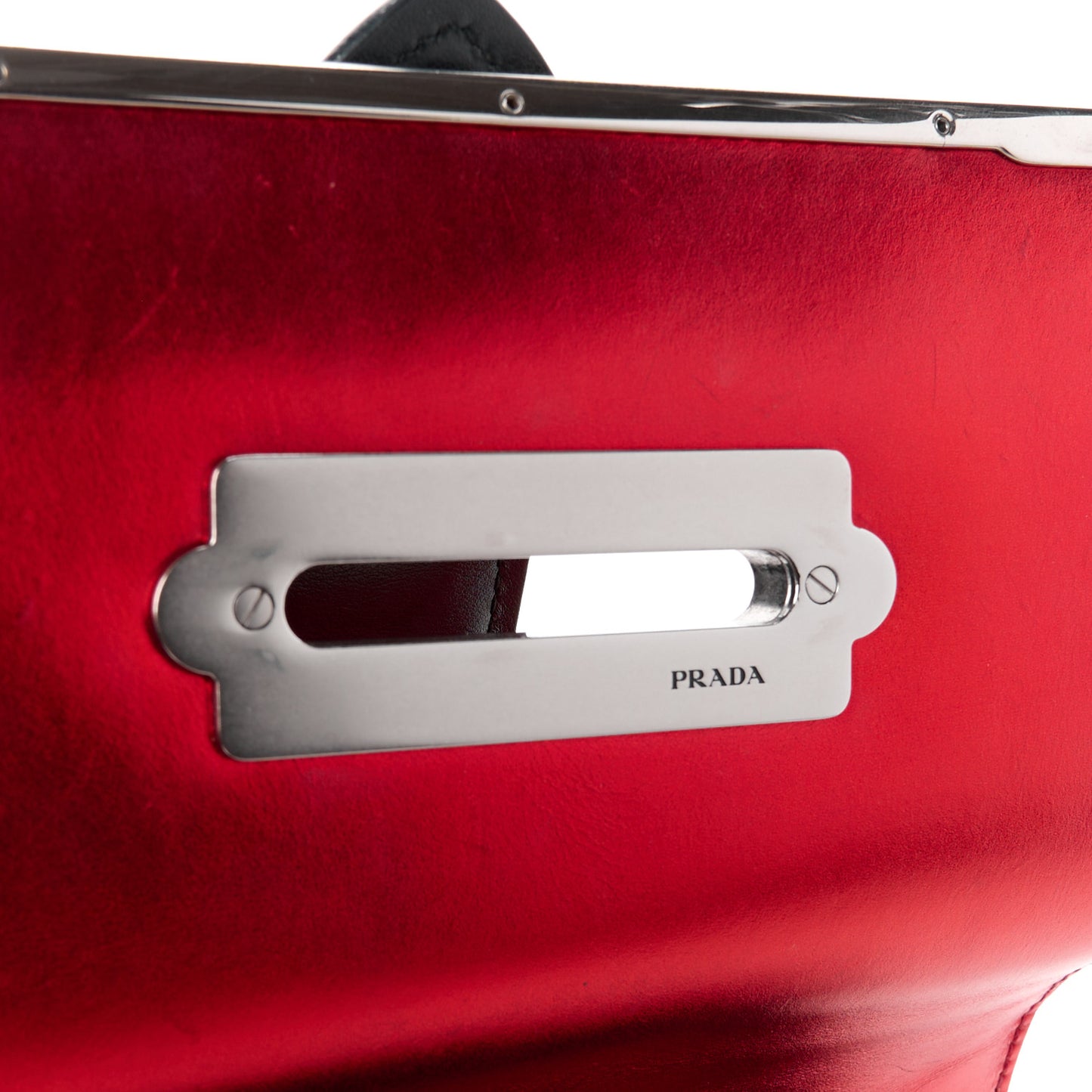 City Calf Saffiano Cahier Bag Rosso Mordore Black