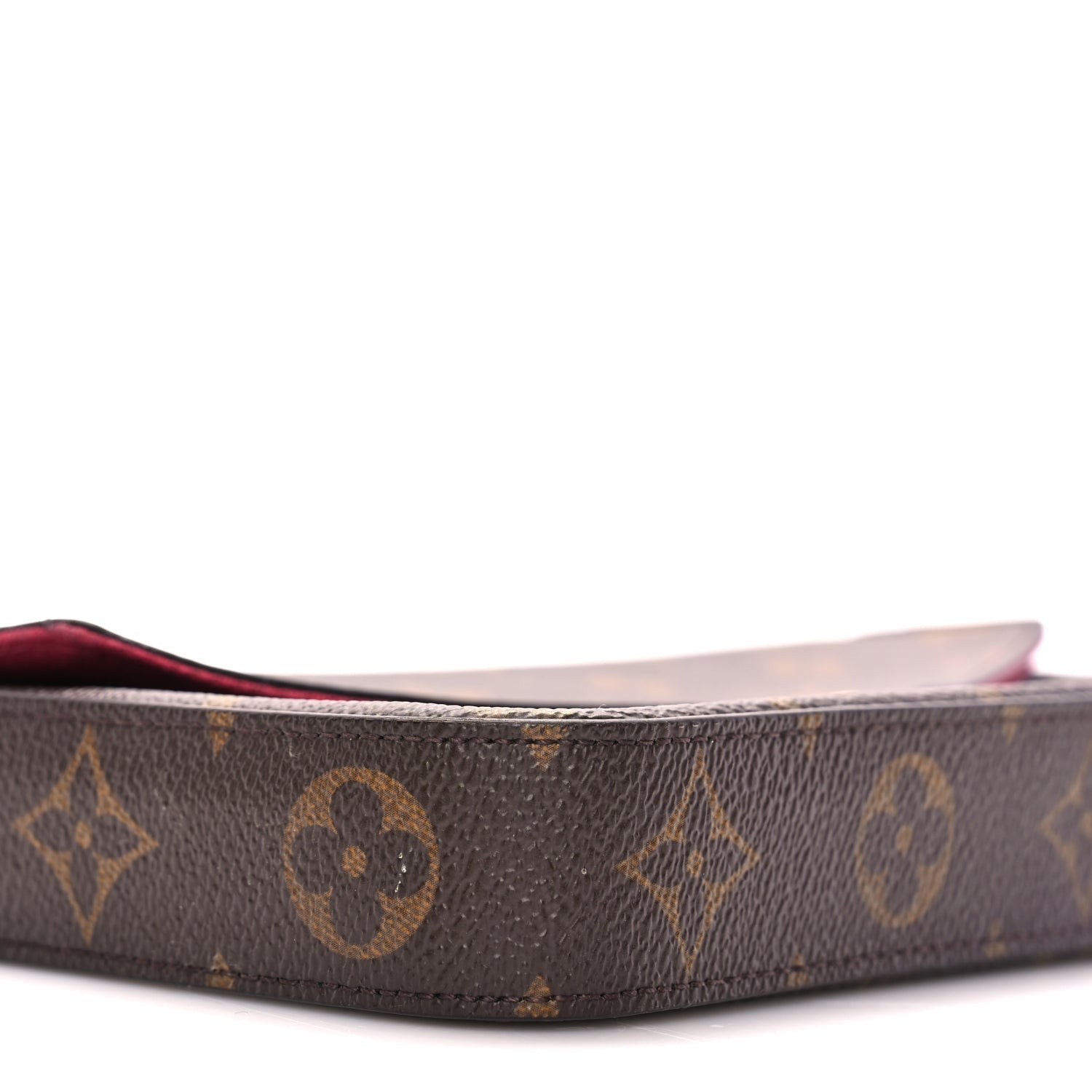 Louis Vuitton Monogram Pochette Felicie Chain Wallet Fuchsia 7 of 9