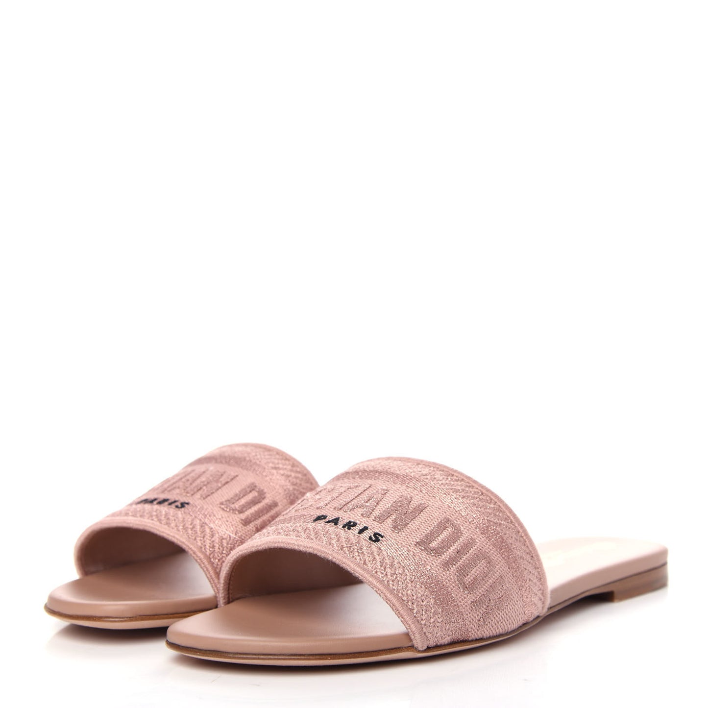 Cotton Embroidered Dway Mules Slide Sandals 35 Rose Des Vents