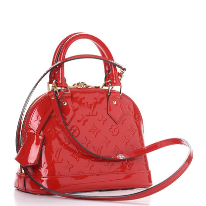 Louis Vuitton Vernis Alma BB Cherry 4 of 8