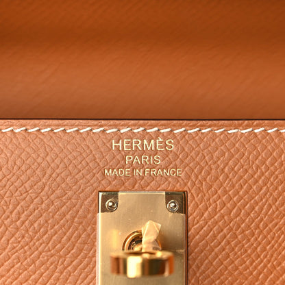 Hermes Epsom Kelly Sellier 25 Gold 5 of 9