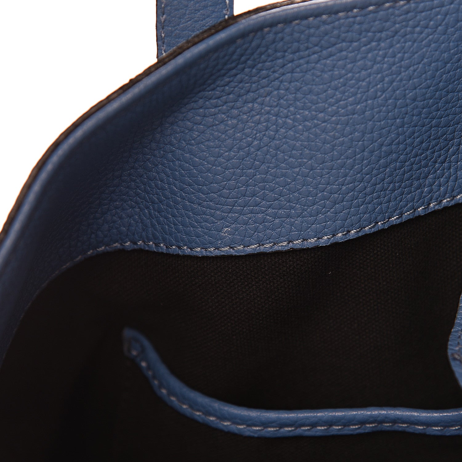 Alexander McQueen Pebbled Calfskin Skull Padlock Tote Blue 7 of 16