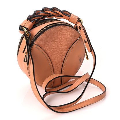 Chloe Grained Shiny Calfskin Mini Round Daria Bag Peach Bloom 2 of 9