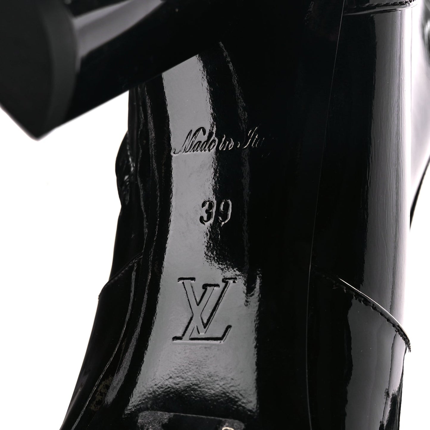 Patent Uniformes Silhouette Ankle Boots 39 Black