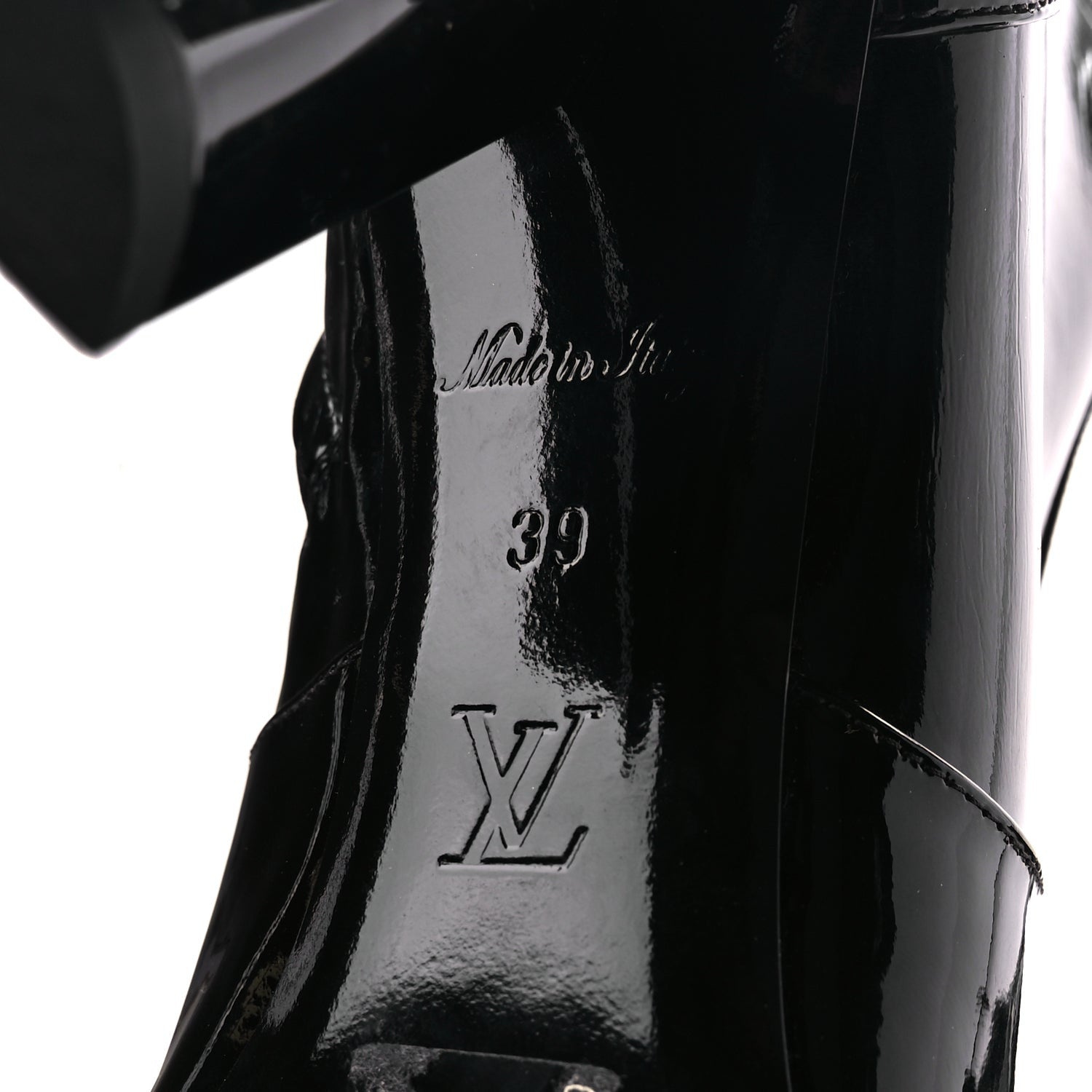 Louis Vuitton Patent Uniformes Silhouette Ankle Boots 39 Black 8 of 8