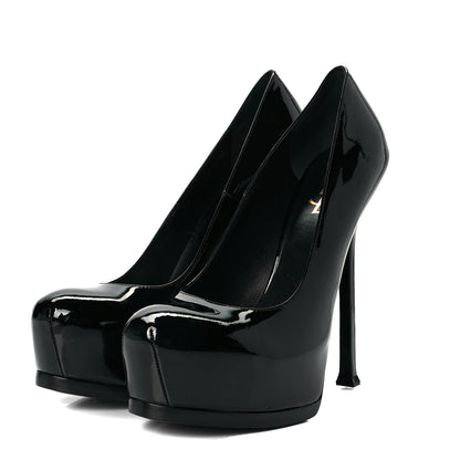 Saint Laurent Patent Tribtoo 105 Platform Pumps 39 Black 3 of 9