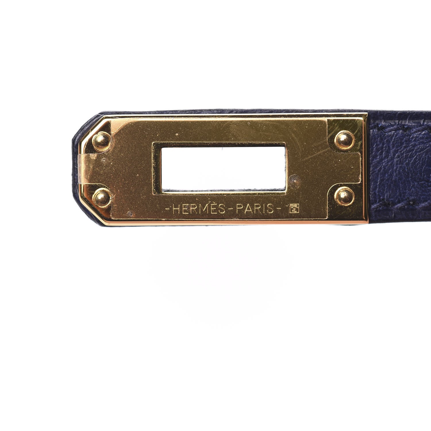 Hermes Ostrich Kelly Pochette Clutch Bleu Iris 25 of 30