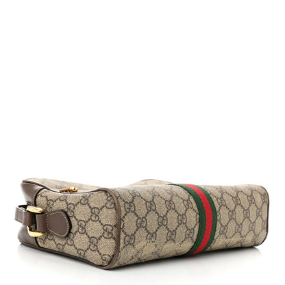 Gucci GG Supreme Monogram Web Small Ophidia Shoulder Bag Brown 4 of 17