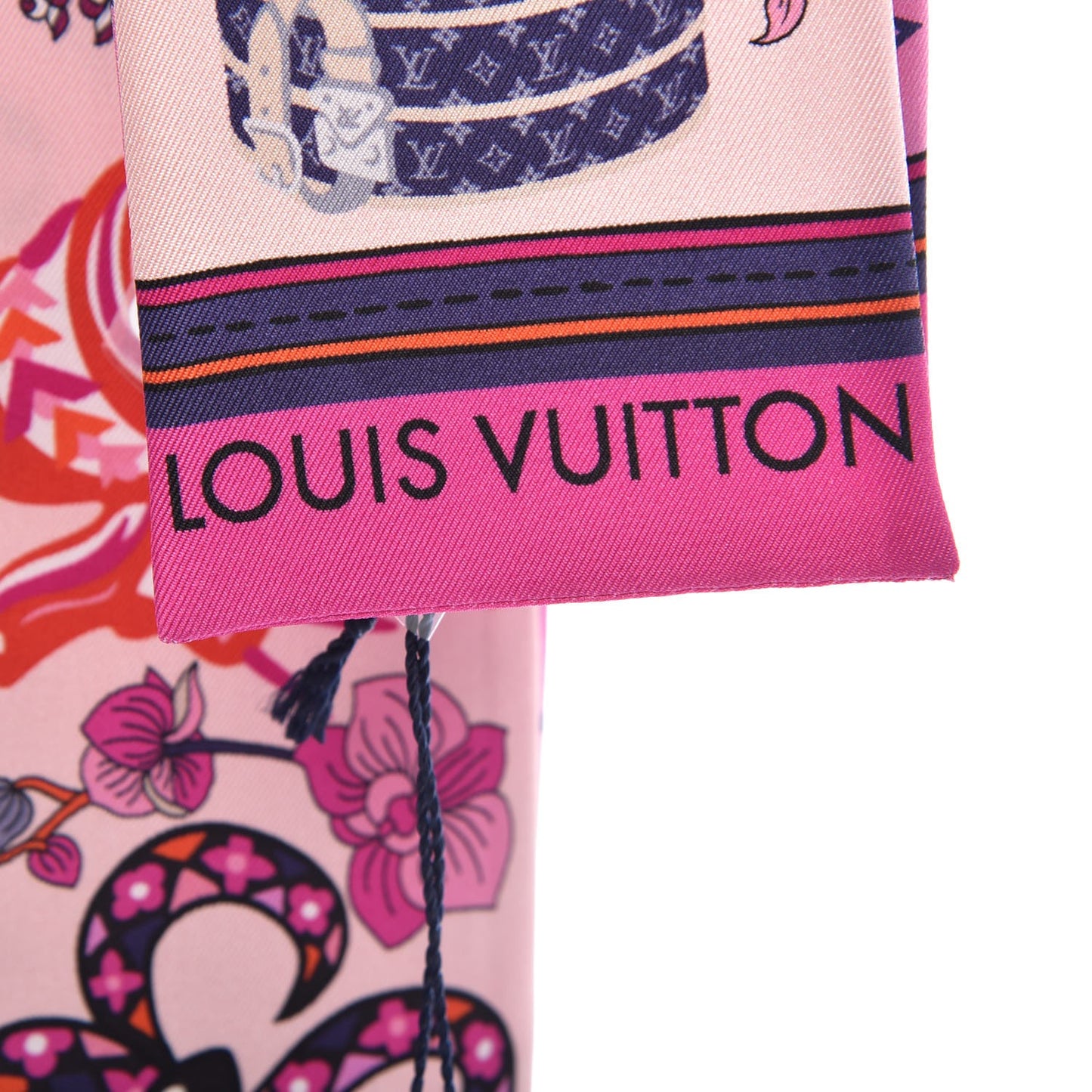 Silk Monogram Superstition Bandeau Rose