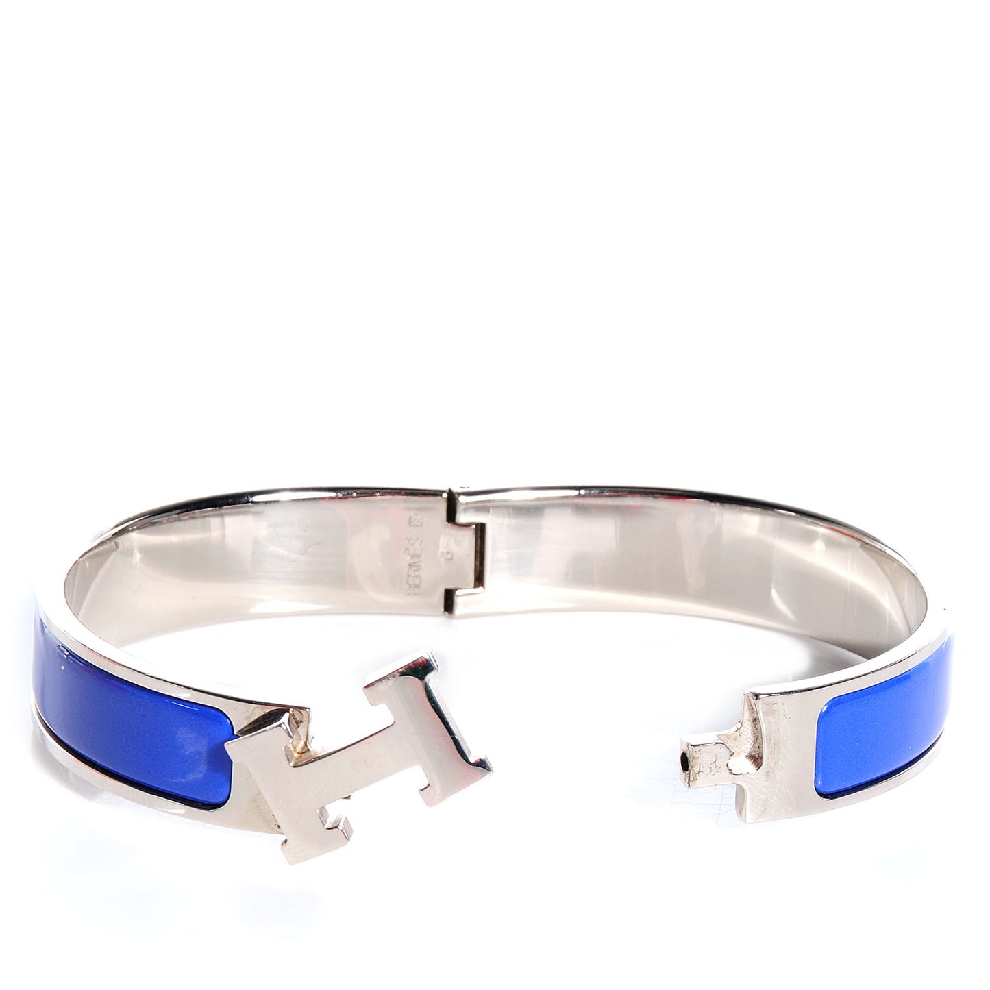 Narrow Enamel Clic Clac H Bracelet PM Royal Bleu