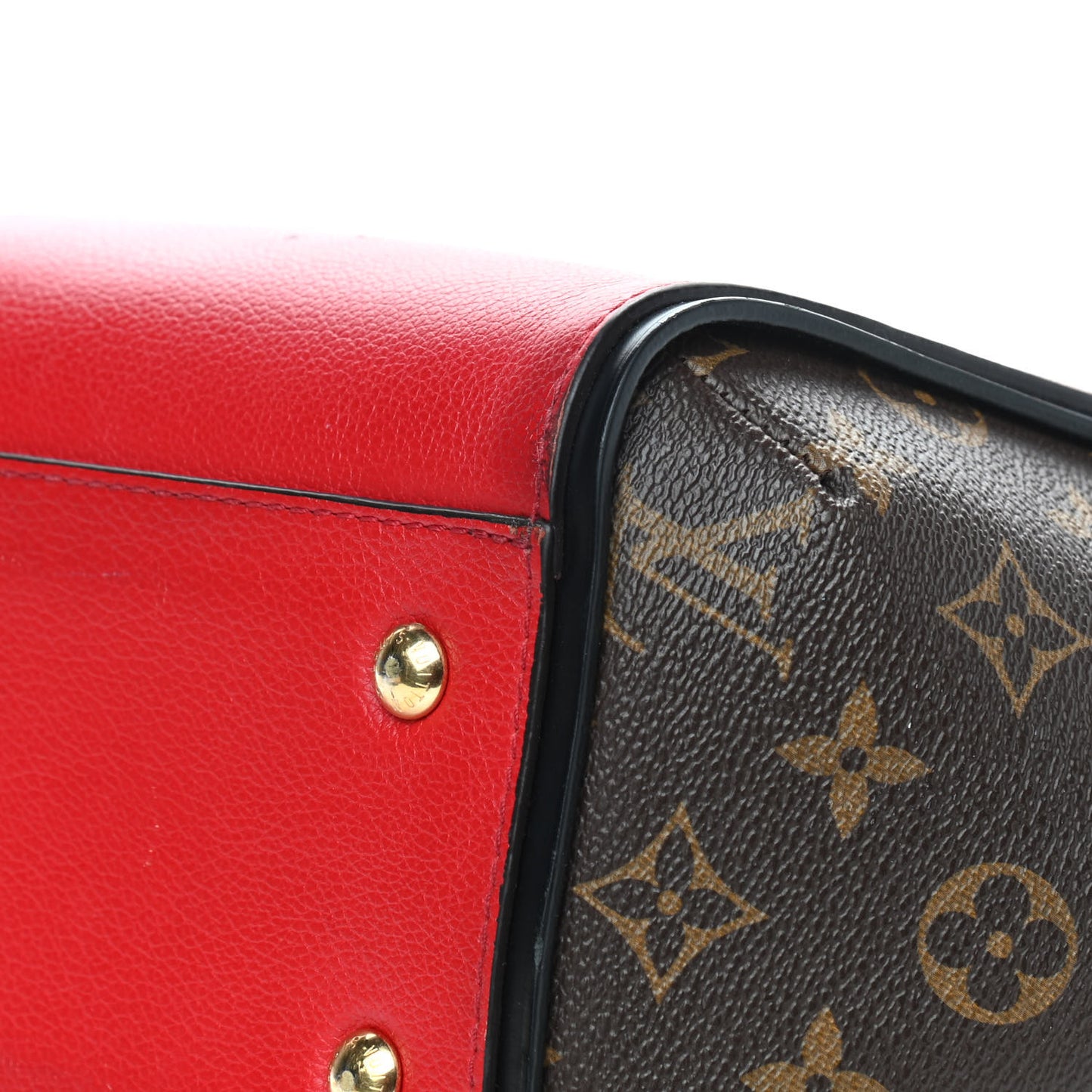 Calfskin Monogram Kimono Tote Cherry