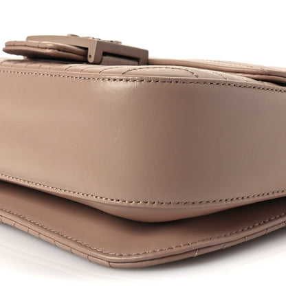 Prada Soft Calfskin Impuntu Embleme Monochrome Flap Shoulder Bag Cipria 8 of 8