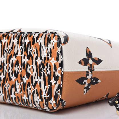 Louis Vuitton Monogram Giant Jungle Neverfull MM Ivory 7 of 10