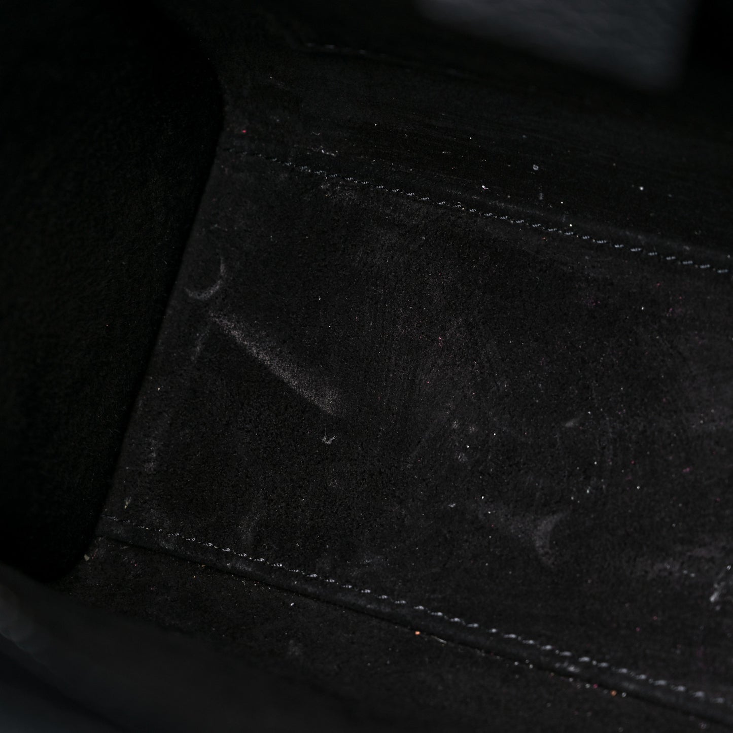 Drummed Calfskin Nano Luggage Black