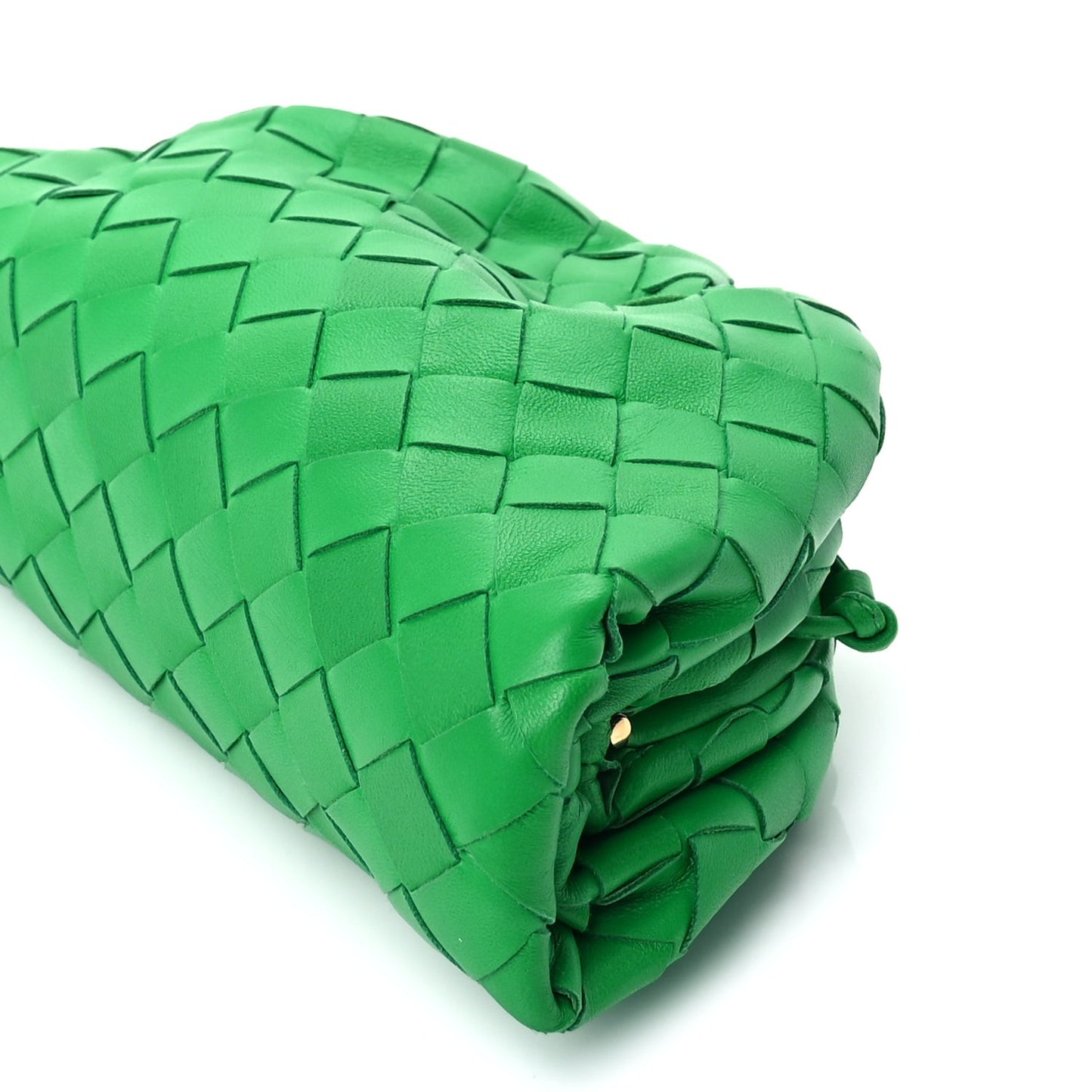 Nappa Intrecciato The Mini Pouch Clutch  Parakeet