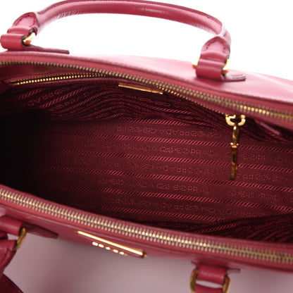 Prada Saffiano Small Galleria Double Zip Tote Peonia 5 of 8