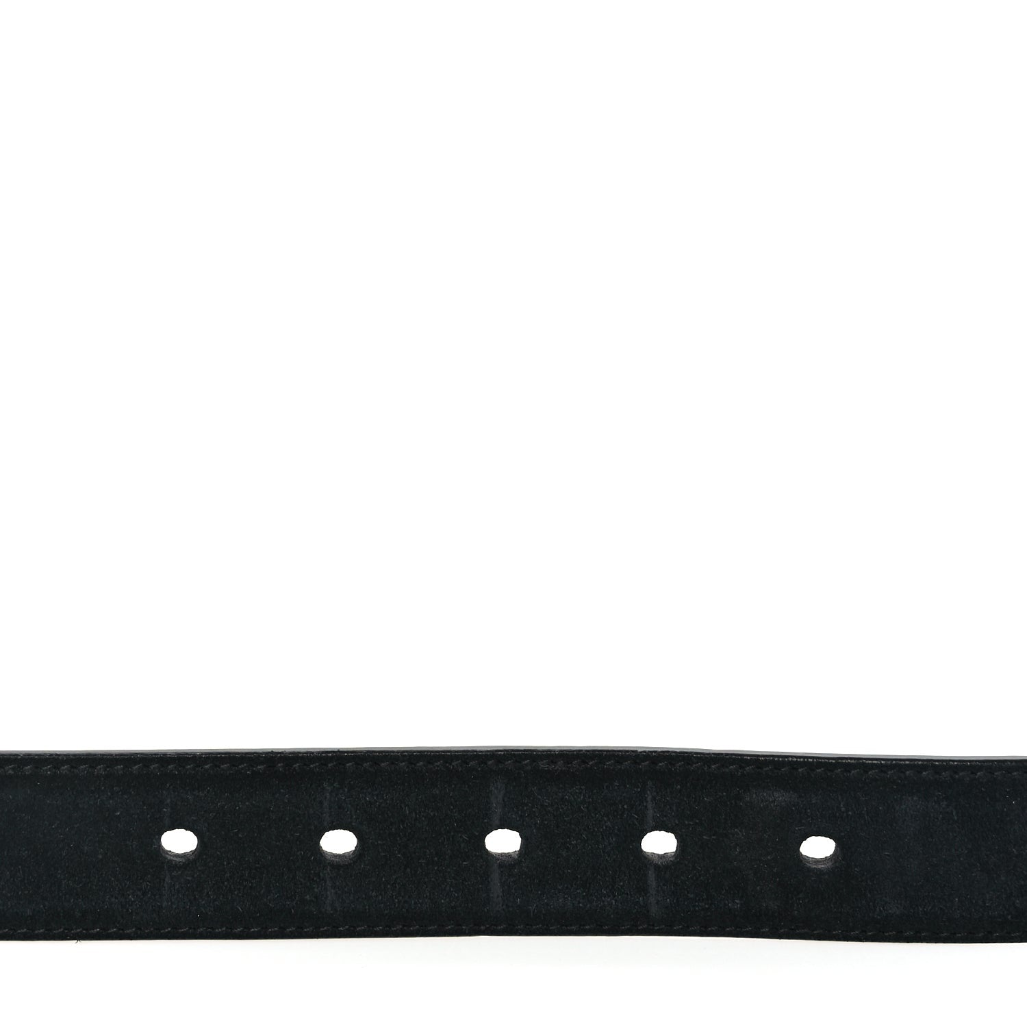 Saint Laurent Suede Calfskin Monogram Square Buckle Belt 90 36 Black 4 of 6