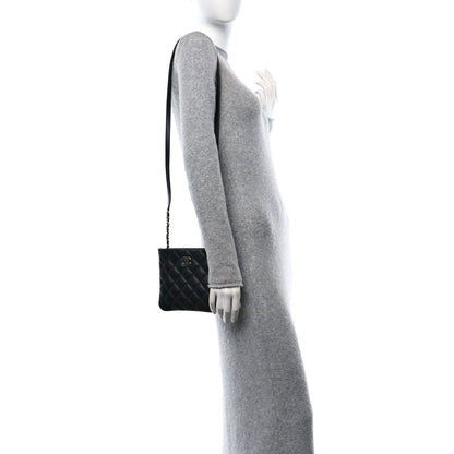 Chanel Lambskin Quilted Crossbody Bag Black 2 of 7