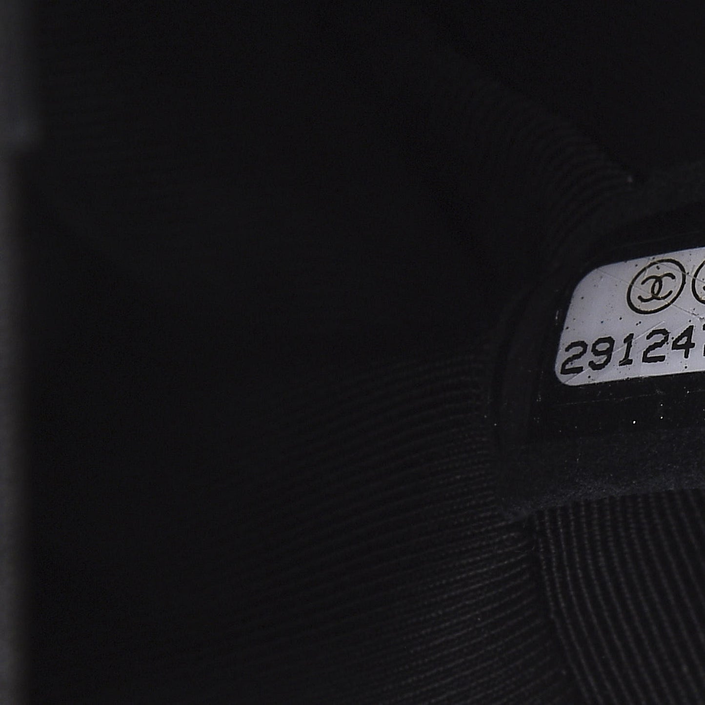 Lambskin Chevron Quilted Flap Black