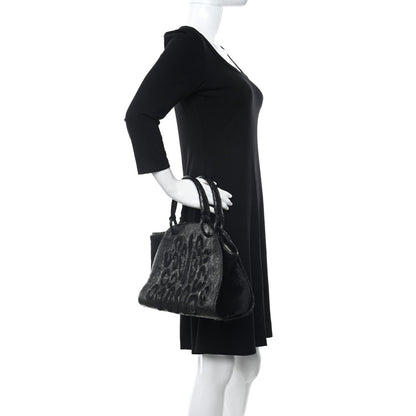 Nancy Gonzalez Crocodile Calf Hair Satchel Black 2 of 10
