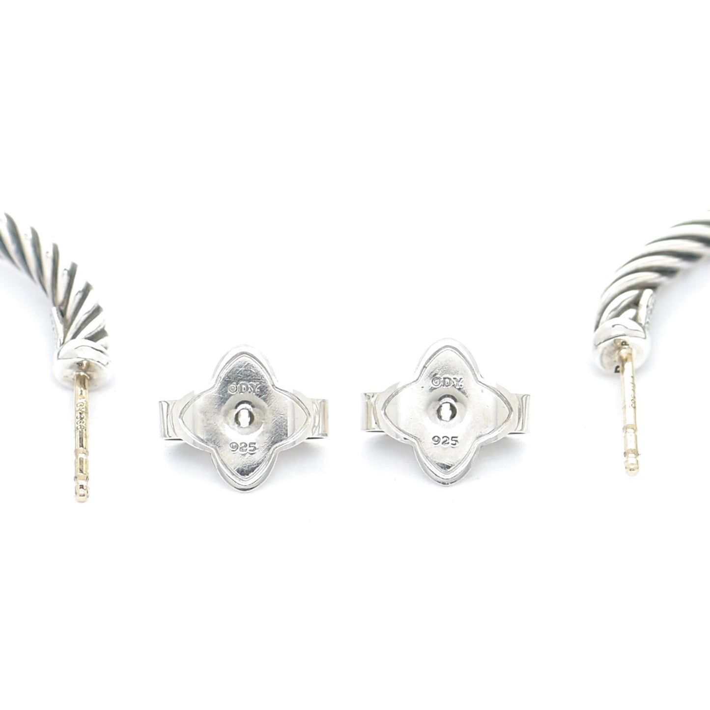 Sterling Silver Small Cable Classics Hoop Earrings