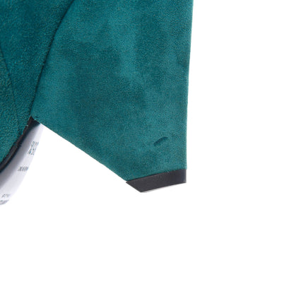 Saint Laurent Suede Niki 105 Thigh High Boots 35.5 Petrol Blue 7 of 8