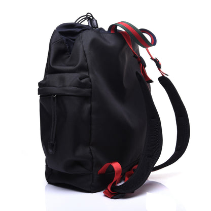 Gucci Techno Canvas Web Drawstring Backpack Black 2 of 12