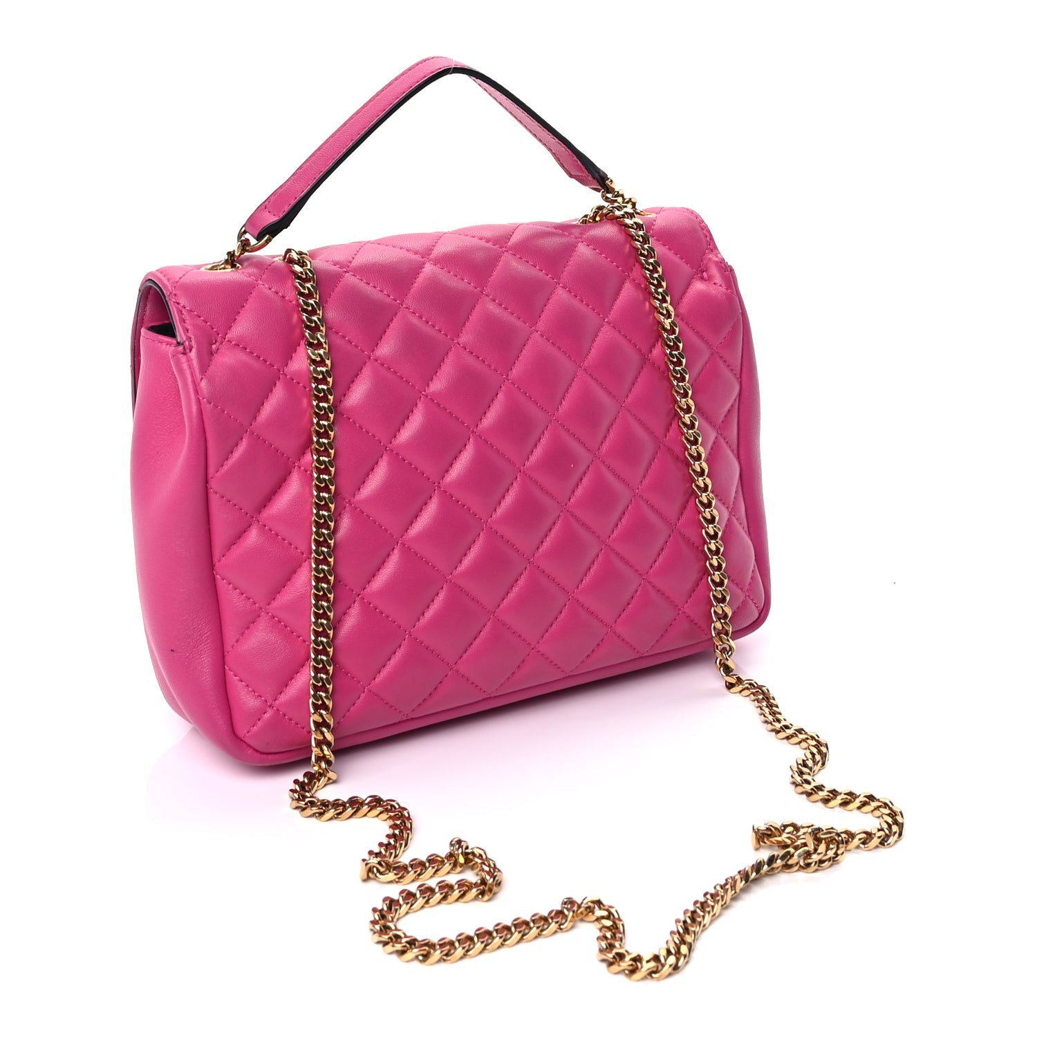 Versace Nappa Quilted Medusa Chain Crossbody  Pink 2 of 8