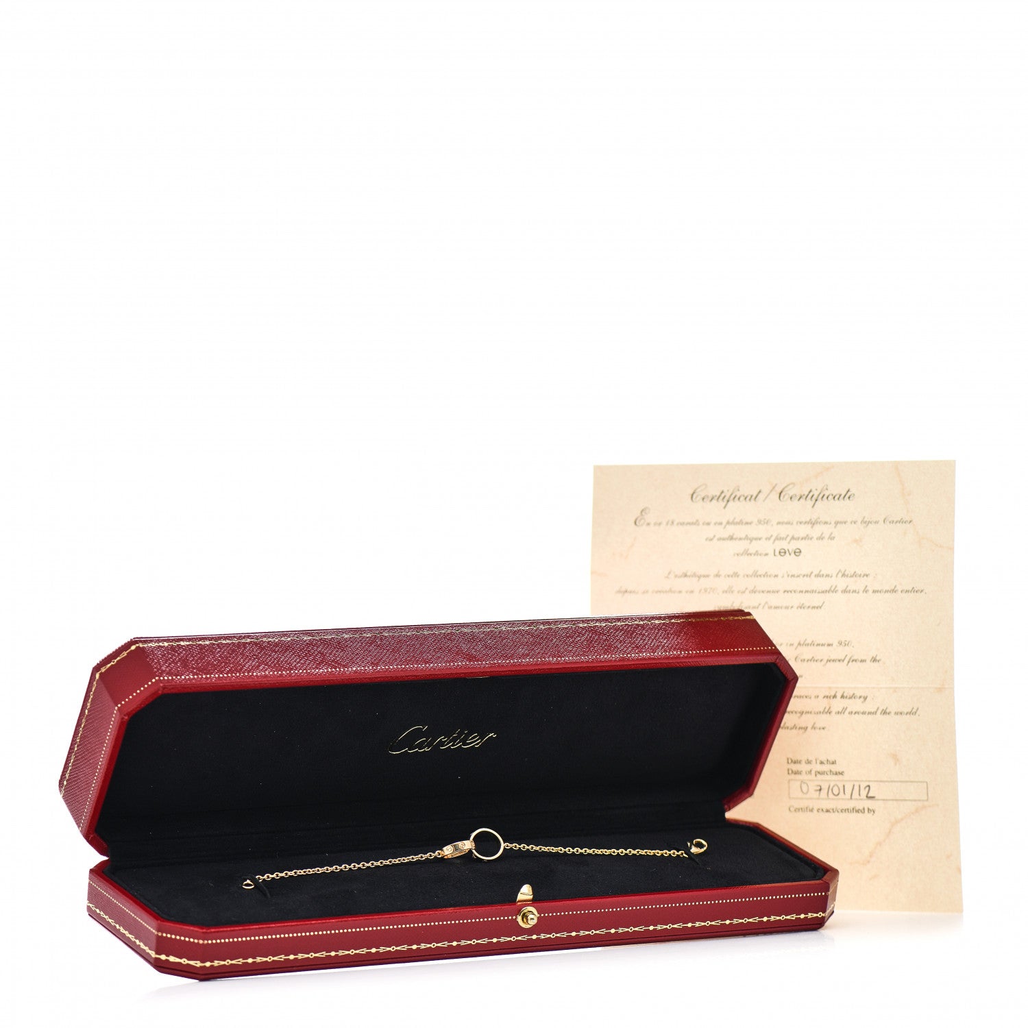 Cartier 18K Yellow Gold Interlocking LOVE Bracelet 5 of 5