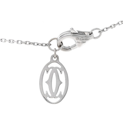 Cartier 18K White Gold Diamond Symbols Cross Pendant Necklace 4 of 5