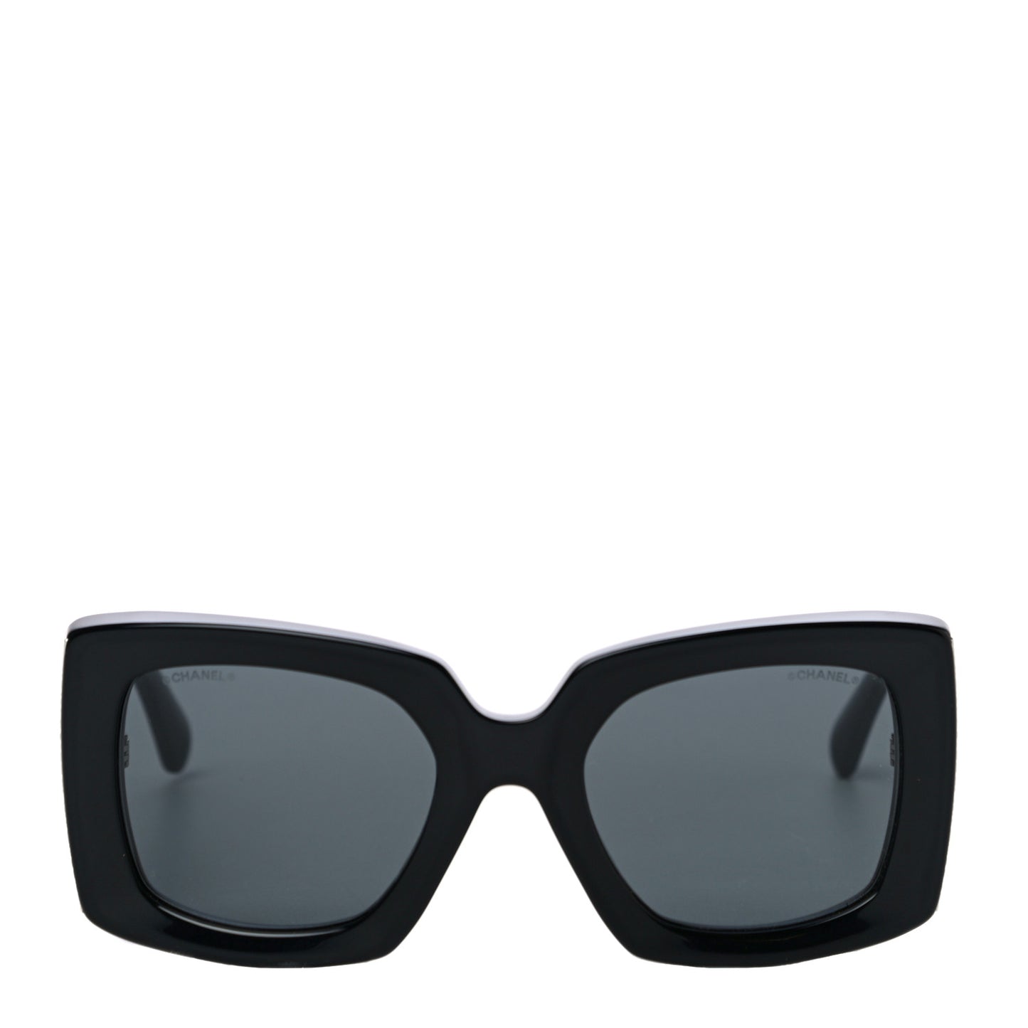 Acetate Rectangle Sunglasses 5435 Black