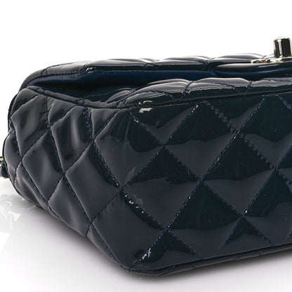 Chanel Patent Calfskin Quilted Mini Rectangular Flap Turquoise 8 of 9