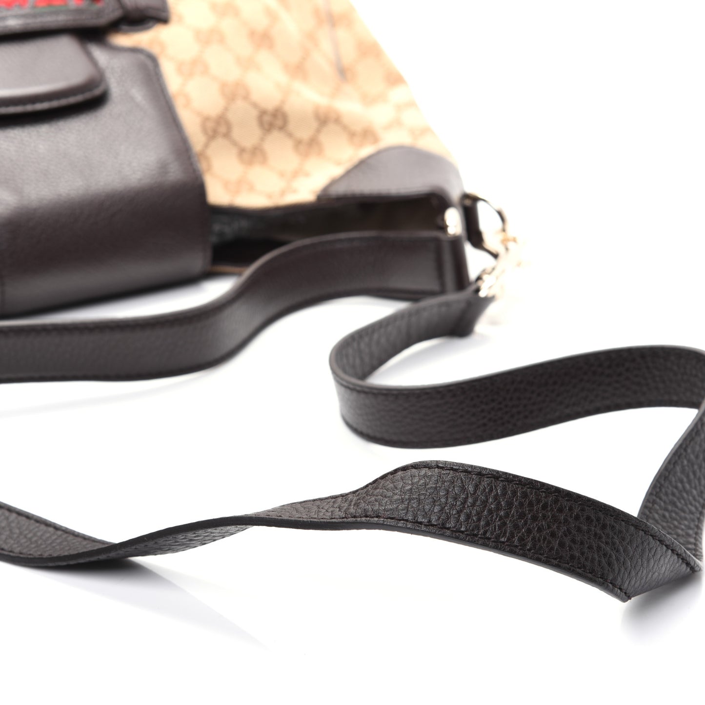 Monogram Web Medium Dressage Hobo Dark Brown