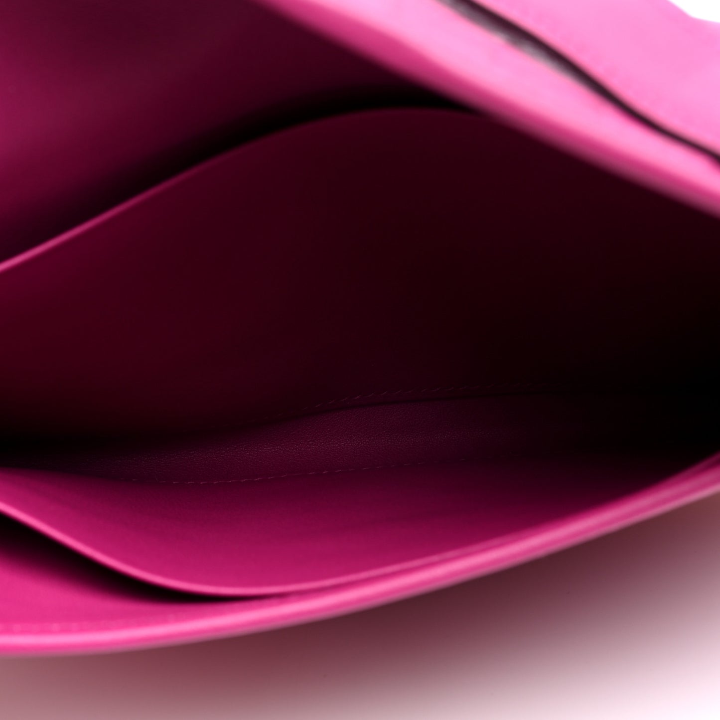 Ostrich Jige Duo Clutch Rose Pourpre