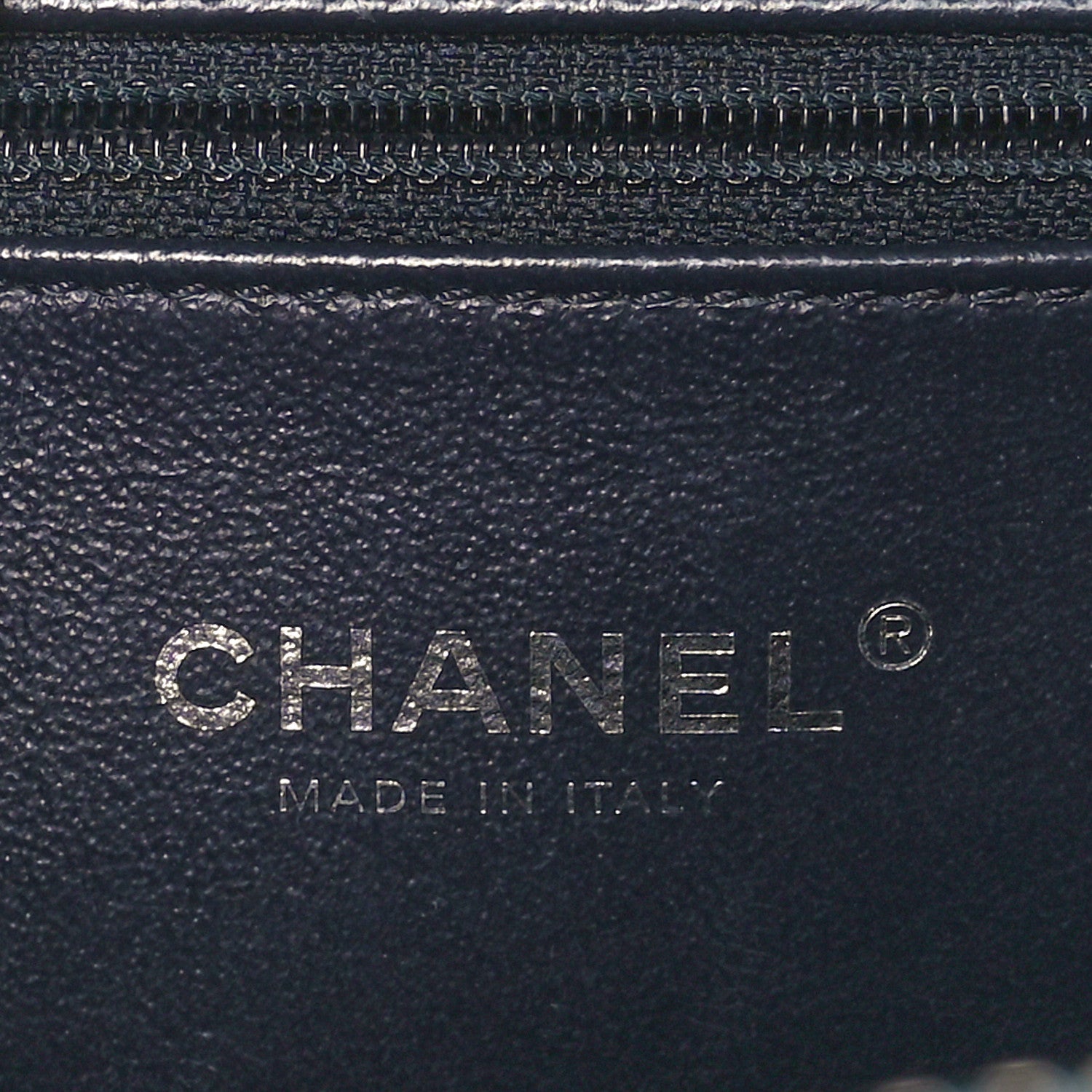 Chanel Iridescent Caviar Quilted Medium CC Filigree Vanity Case Dark Turquoise 7 of 11