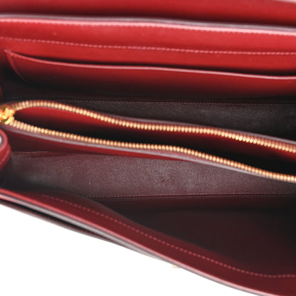Celine Satinated Calfskin Medium 16 Top Handle Bag Light Burgundy 5 of 14