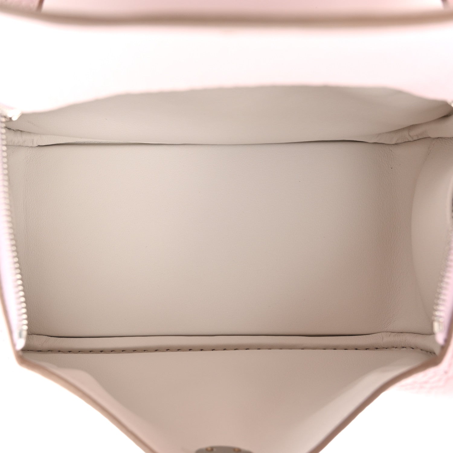 Hermes Taurillon Clemence Verso Mini Lindy 20 Mauve Pale Mushroom 5 of 11