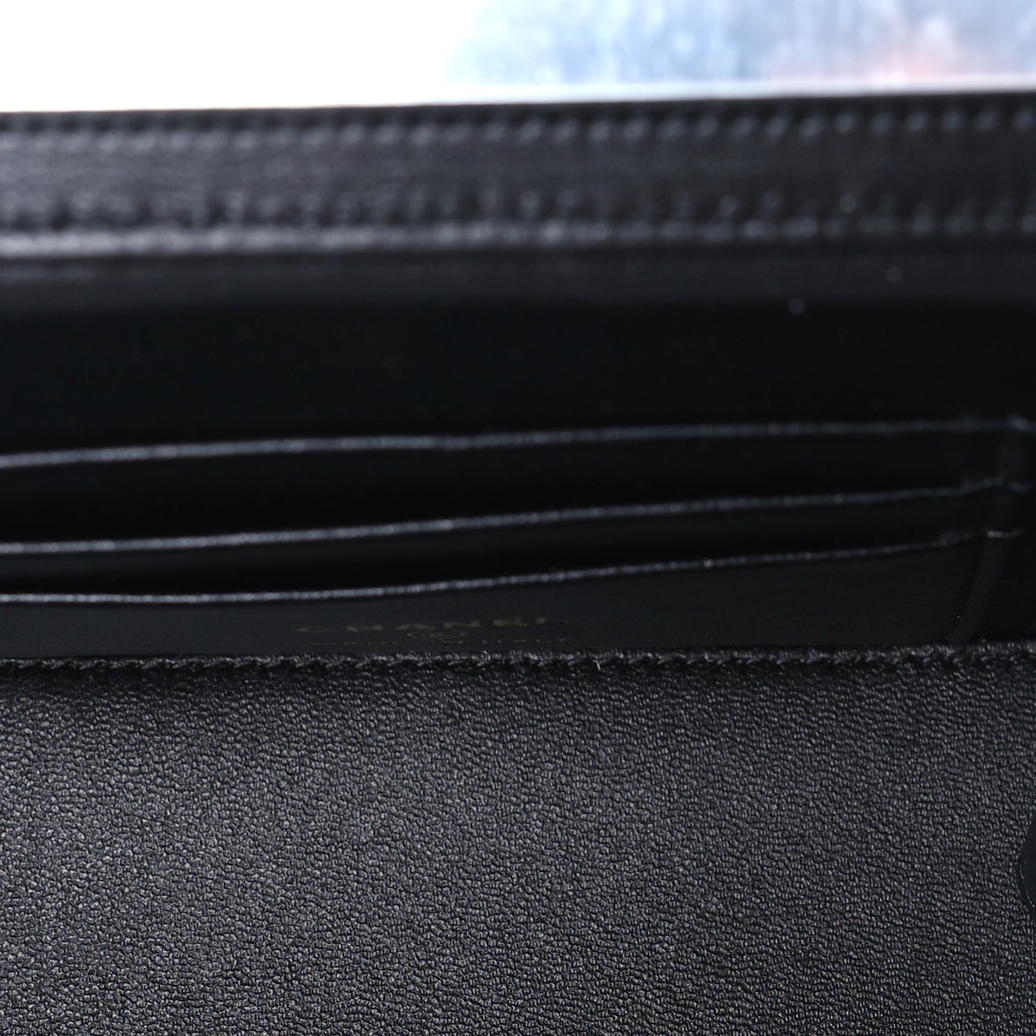 Chanel Lambskin Quilted Metal Twist Small Top Handle Vanity Case With Chain  Black 5 of 10