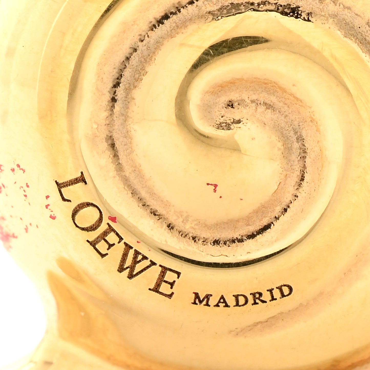 Metal Snail Lock Charm Gold