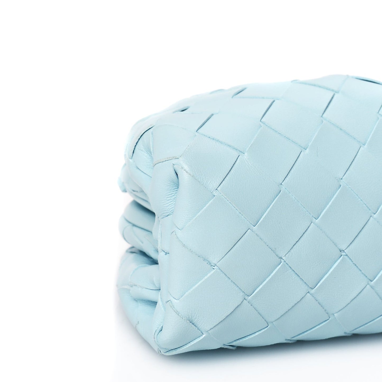 Nappa Intrecciato The Mini Pouch Pale Blue