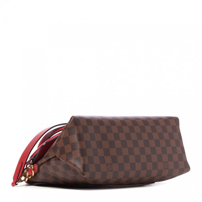 Louis Vuitton Damier Ebene Beaubourg MM Scarlet 3 of 8