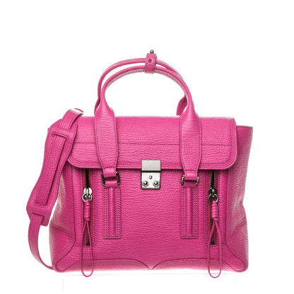 3.1 Phillip Lim 3.1 Leather Medium Pashli Satchel Bright Fuchsia 1 of 7