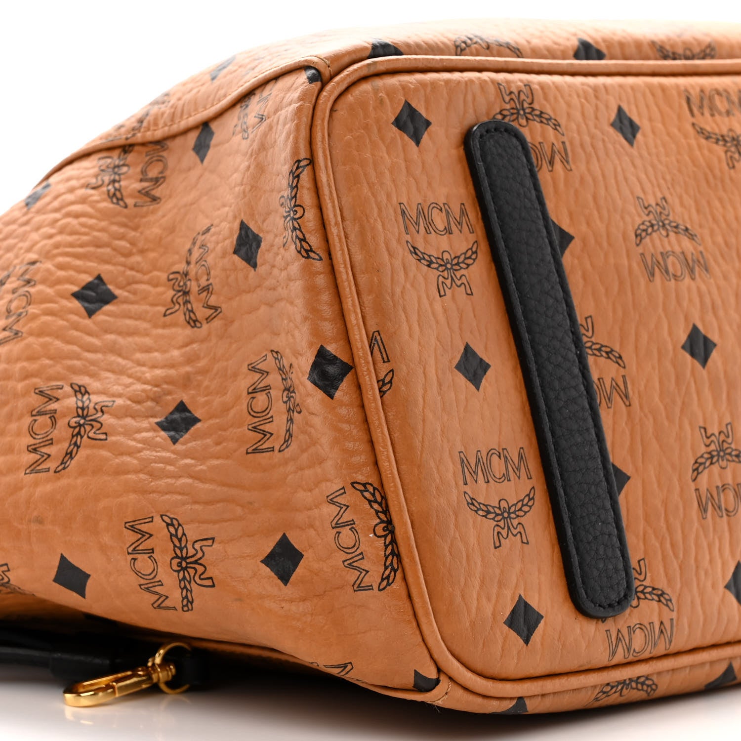 MCM Visetos Medium Project Reversible Shopper Tote Cognac 8 of 16