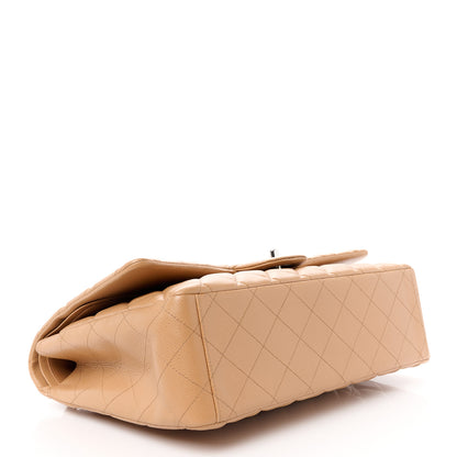 Chanel Caviar Quilted Maxi Double Flap Dark Beige 4 of 12