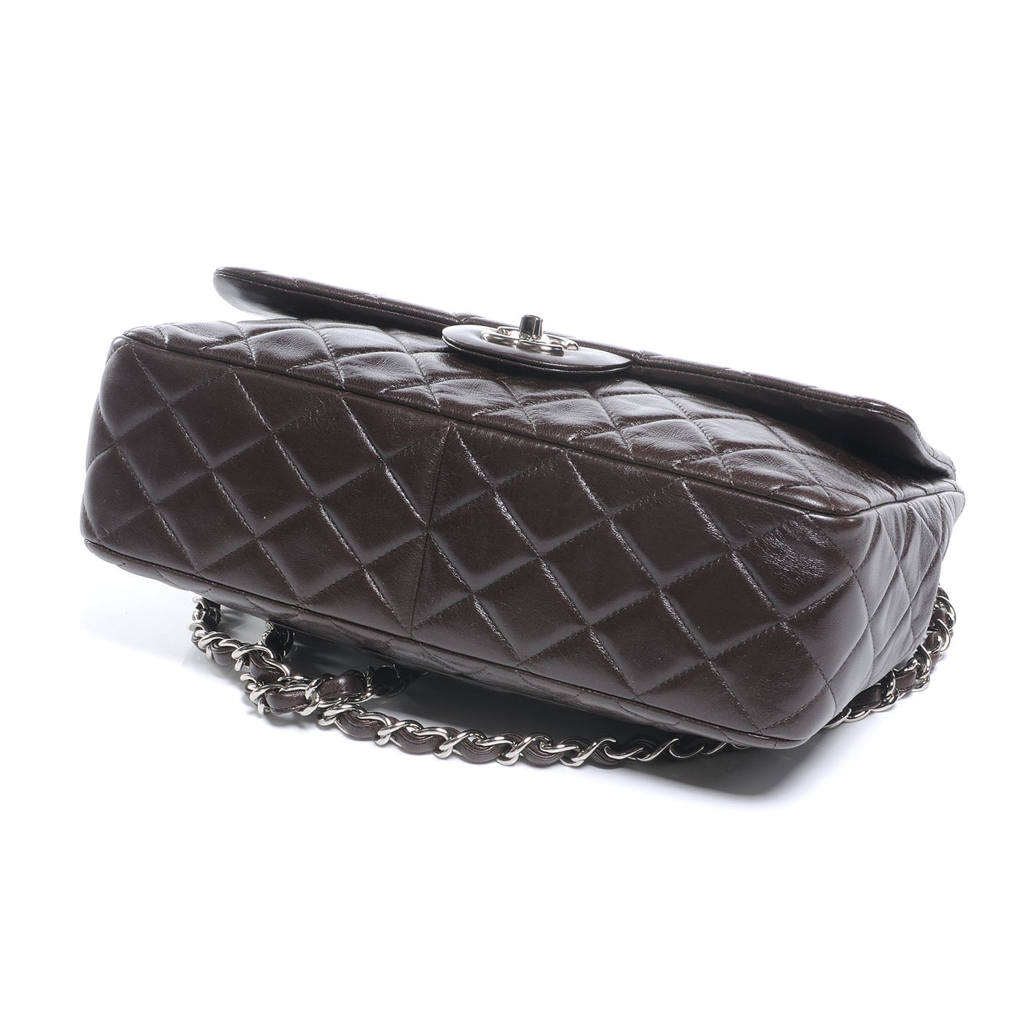 Chanel Lambskin Jumbo Single Flap Brown 4 of 8