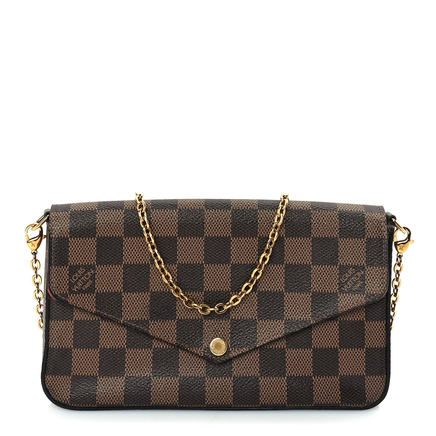 Damier Ebene Pochette Felicie Chain Wallet