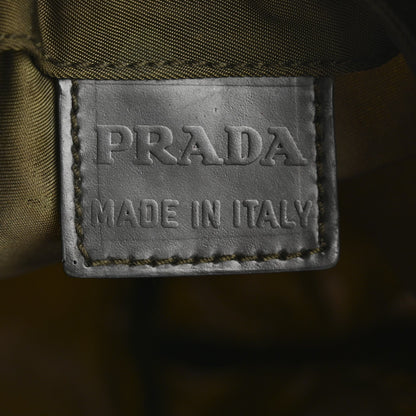 Prada Nylon Vela Drawstring Pouch Bruciato 6 of 7