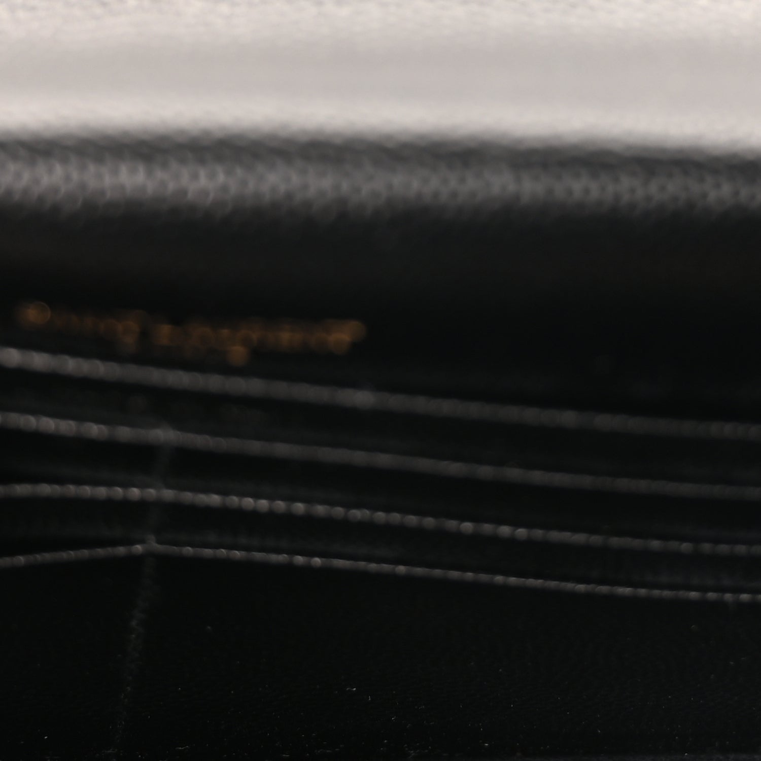 Saint Laurent Grain De Poudre Matelasse Chevron Monogram Envelope Chain Wallet Black 5 of 9