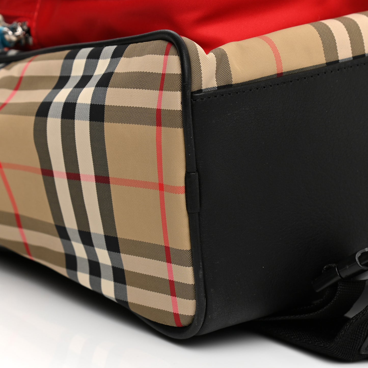 Econyl Vintage Check Kids Monogram Backpack Archive Beige