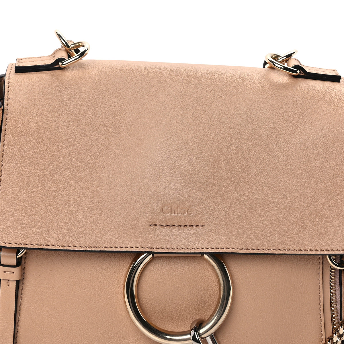 Chloe Calfskin Medium Faye Day Shoulder Bag Blush Nude 6 of 8